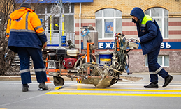 В Ханты-Мансийске стартовали текущий ремонт дорог и нанесение разметки