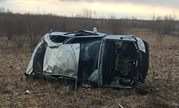 В Ханты-Мансийске два человека пострадали в дорожной аварии
