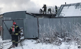 На ул. Патриса Лумумбы в Ханты-Мансийске произошёл пожар