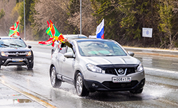 В День пограничника в Ханты-Мансийске прошёл автопробег