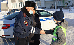 Восьмилетний хантымансиец с полицейскими патрулировал улицы города