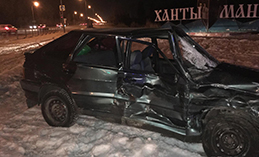 Четверо человек пострадали в ДТП на пересечении ул. Тобольский Тракт и Сиреневая в Ханты-Мансийске