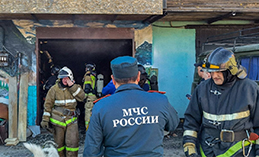 В Ханты-Мансийске произошёл пожар в жилом гараже