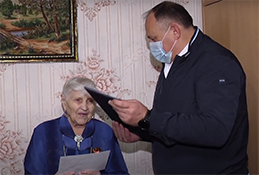 Юбилей ветерана ВОВ Нины Пановой 