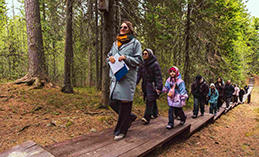 В «Самаровском чугасе» открылась новая экотропа