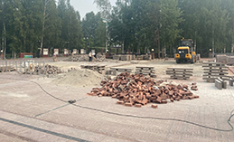 Ремонт Центральной площади в Ханты-Мансийске завершён на 40%
