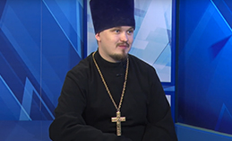 В студии иерей Евгений Кизин