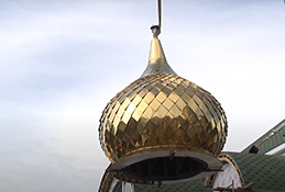 Освящение храма на ОМК
