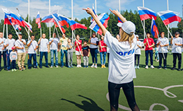 В Ханты-Мансийске прошла акция в поддержку российских олимпийцев в Токио