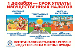 Приближается единый срок уплаты имущественных налогов