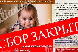  СМИ: деньги для Юлианы собраны