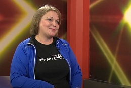 В студии Наталья Казакова, руководитель клуба скандинавской ходьбы "Луима-Югра"