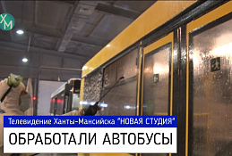 Автобусы продезинфицированы 